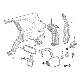 Toyota OE - Rear Fuel Door Bumper