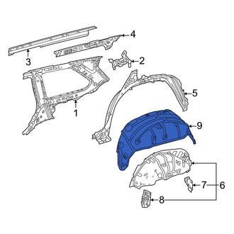 Toyota OE - Rear Left Quarter Panel Splash Shield
