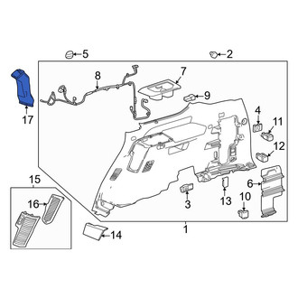 Toyota OE - Rear Lower Instrument Panel Air Duct