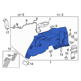 Toyota OE - Rear Left Interior Quarter Panel Trim Panel