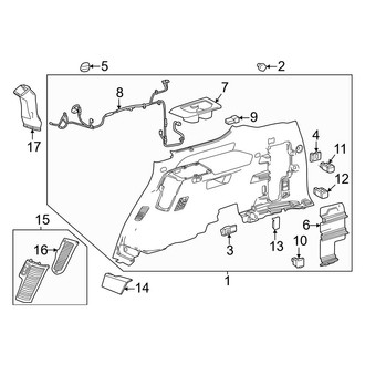 Toyota OE - Quarter Panel - Interior Trim (Lower Section, Passenger Side)