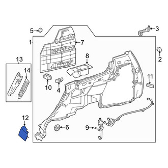 Toyota OE - Rear Left Interior Quarter Panel Trim Panel Insert