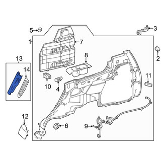 Toyota OE - Rear Left Forward Interior Quarter Panel Trim Panel Access Cover
