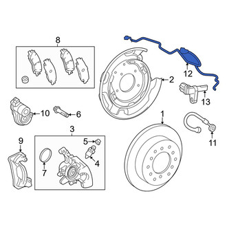 Toyota OE - Rear Right ABS Wheel Speed Sensor Wiring Harness