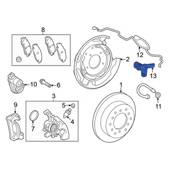 Toyota OE - Rear Left ABS Wheel Speed Sensor