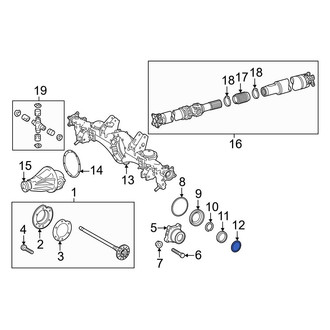 Toyota OE - Axle Nut Washer