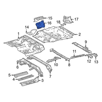 Toyota OE - Rear Left Lower Floor Extension