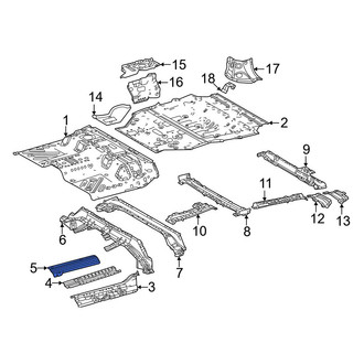 Toyota OE - Rear Left Floor Pan Reinforcement