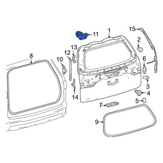 Toyota OE - Rear Left Liftgate Hinge