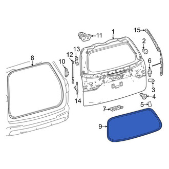 Toyota OE - Rear Back Glass Weatherstrip
