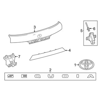 Toyota OE - Lift Gate - Exterior Trim