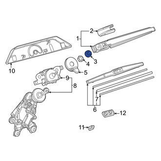 Toyota OE - Rear Wiper Arm Cover