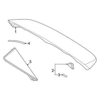 Toyota OE - Lift Gate - Spoiler