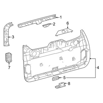 Toyota OE - Lift Gate - Interior Trim