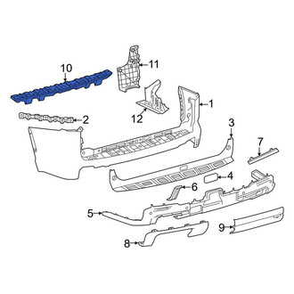 Toyota OE - Rear Bumper Impact Absorber