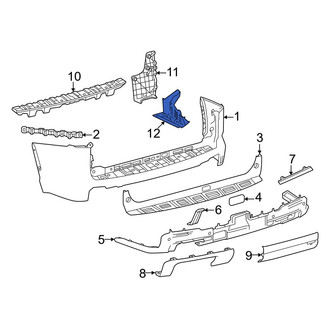 Toyota OE - Rear Right Lower Bumper Splash Shield