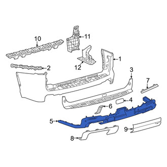 Toyota OE - Rear Lower Bumper Cover