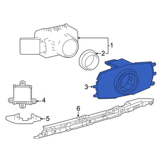 Toyota OE - Rear Left Inner Parking Aid Sensor Housing