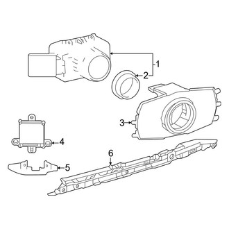 Toyota OE - Rear Bumper - Electrical Components