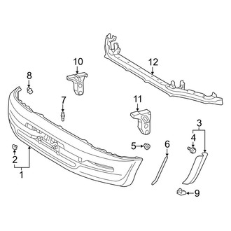 Toyota OE - Front Bumper - Bumper & Components