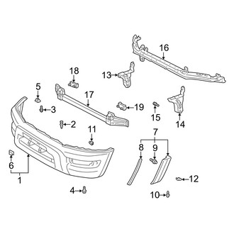Toyota OE - Front Bumper - Bumper & Components (Gas)