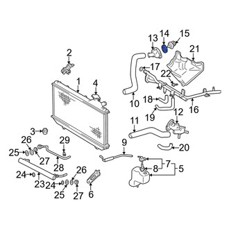Toyota OE - Engine Coolant Thermostat Housing Gasket