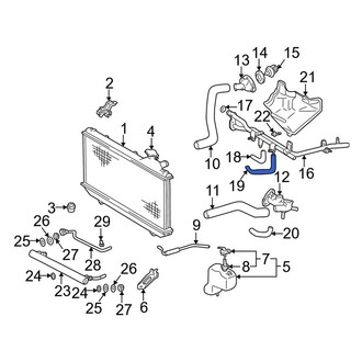 Toyota OE - Engine Coolant Bypass Hose