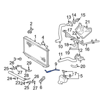 Toyota OE - Engine Coolant Reservoir Hose