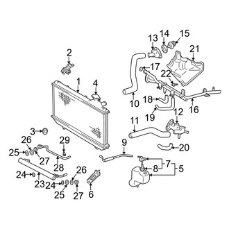 Toyota OE - Cooling - Radiator & Components (Gas)