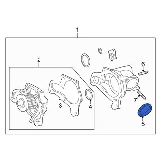 Toyota OE - Engine Coolant Thermostat Housing Gasket