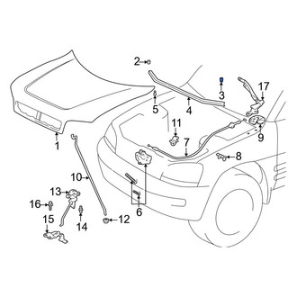 Toyota OE - Front Hood Stop Buffer