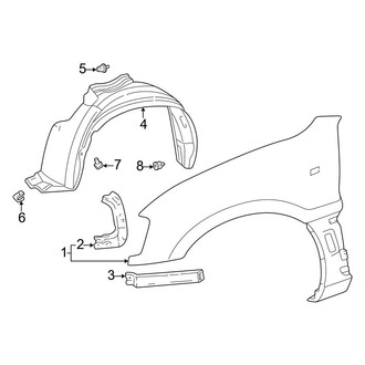 Toyota OE - Fender & Components (Gas)