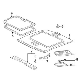 Toyota OE - Roof - Interior Trim (Soft Top), (2 Doors)