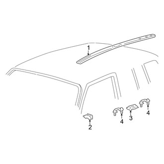 Toyota OE - Roof - Exterior Trim (With Sunroof), (4 Doors Gas)