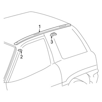Toyota OE - Roof - Exterior Trim (Soft Top), (2 Doors)