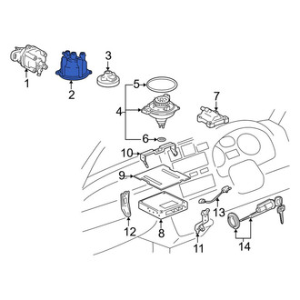 Toyota OE - Distributor Cap