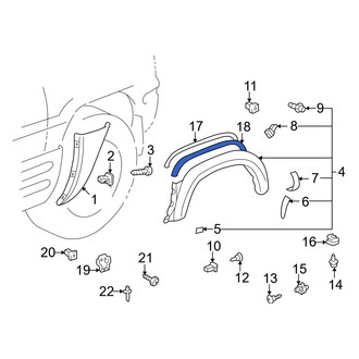 Toyota OE - Rear Outer Wheel Arch Flare Gasket
