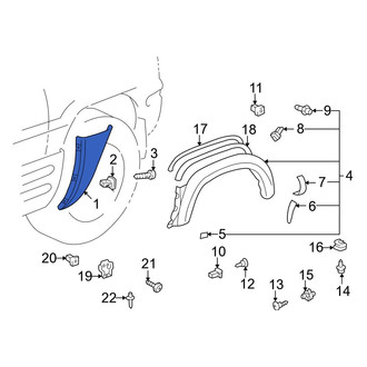 Toyota OE - Rear Right Body Trim Molding