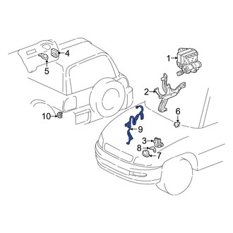 Toyota OE - Rear Left ABS Wheel Speed Sensor