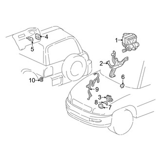 Toyota OE - Electrical - ABS Components (4-Wheel ABS Gas)