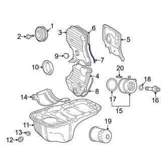 Toyota OE - Center Engine Timing Cover Gasket