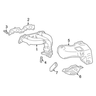 Toyota OE - Exhaust System - Manifold (Federal), (Gas)