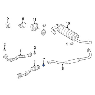 Toyota OE - Front Rearward Catalytic Converter Gasket
