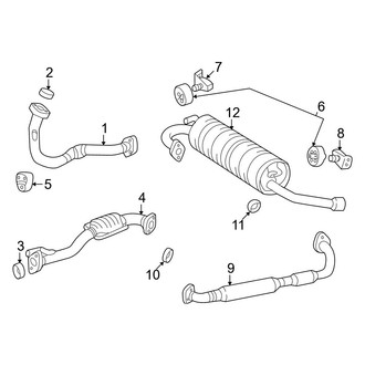 Toyota OE - Exhaust System - Exhaust Components (Gas)