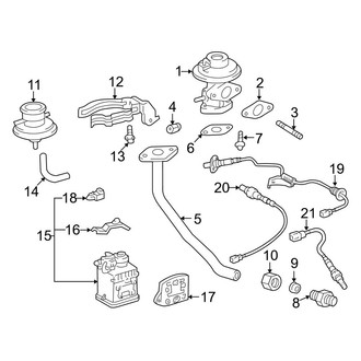 Toyota OE - Emission System - Emission Components (Gas)