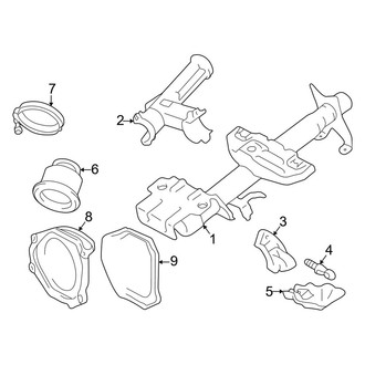 Toyota OE - Steering Column - Housing & Components (W/O Tilt Wheel), (Gas)