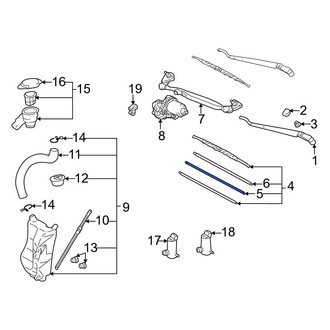 Toyota OE - Front Wiper Blade Refill