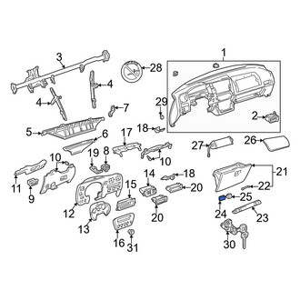 Toyota OE - Front Glove Box Handle