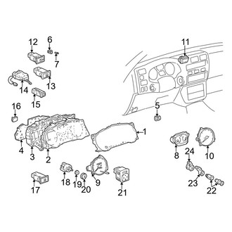 Toyota OE - Instrument Panel - Cluster & Switches (Gas)