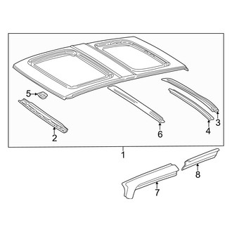 Toyota OE - Roof & Components (With Dual Sunroof), (2 Doors)